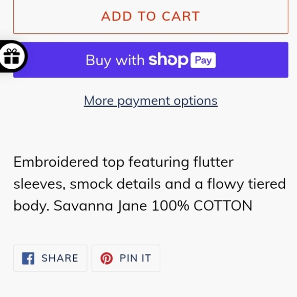 NWT Savanna Jane Embroidered Smocked Tank Top Large - Picture 8 of 8